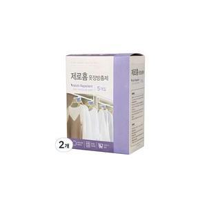크린스타 제로홈 옷장방충제 라벤더향 5개입, 10g, 2개 10g ×