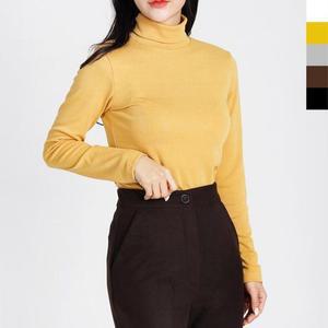 [XB8J6L8N]80804여자면목폴라티셔츠 데일리 웨어 데이트룩