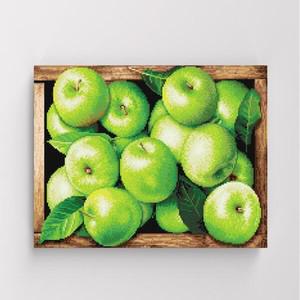 아이러브페인팅 DIY캔버스형 보석십자수 40x50cm 재물을 부르는 청사과