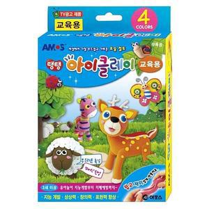 [XB370763_47]아모스 탱탱 아이클레이 10g x 4개 학습용 점토