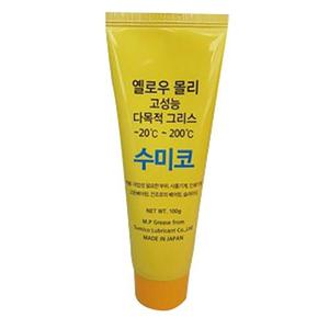 수퍼루브 최대200도까지 다목적 튜브구리스 옐로우몰리 100g/녹/제거제/윤활제/방지/방지제/제거/윤활유