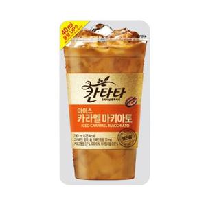 [롯데칠성] 칸타타 아이스커피 카라멜 마키아토 230ml x 10팩