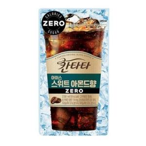 [롯데칠성음료] 칸타타 아이스 스위트 아몬드향 제로 커피 230ml x 10팩