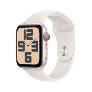 애플워치 SE 2 셀룰러 44mm 스타라이트 알루미늄, 스타라이트 스포츠 밴드 (M/L) MXGU3KH/A