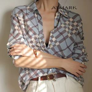 [앳마크] ATMARK 어텀빈티지무드체크셔츠_AA46SH030G