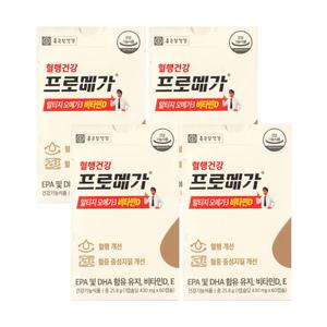 [종근당건강] 프로메가 알티지 오메가3 비타민D 430mg x 60캡슐 4박스 [디카라이프]