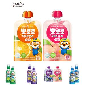 뽀로로 워터젤리 120ml 오렌지 복숭아 각 10개입/어린이음료/어린이음료수/아동음료/뽀로로음료/과일음료
