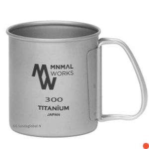 미니멀웍스 캠핑 백패킹 티타늄 싱글 머그 컵 300ml
