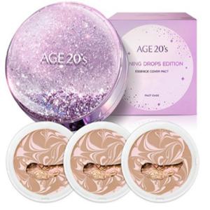 [GIBONN] AGE 20S 샤이닝드롭 팩트 에디션 케이스 + 리필 12.5g x 3개
