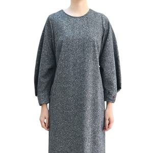 [롯데백화점]비꼴리끄 울 볼륨소매 홈 스펀자수 원피스 B244WO1060
