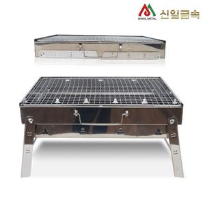 사각 BBQ 바베큐그릴 미니 신일 SL703S 접이식 다리 고기 화로대