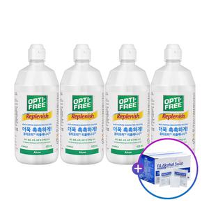알콘 옵티프리 렌즈세척액 리플레니시 420mlx4개알콜스왑50매