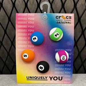 [크록스] HC02 지비츠 빌리어드 볼스 당구 5팩 JIBBITZ BILLIARD BALLS 5PCK BUNDL (S13249914)