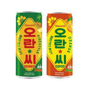 [기타]오란씨 250ml 30캔 파인애플 오렌지 탄산 음료수