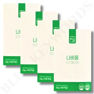 나비움 효소 나비움 트리플 비움 15곡 발효 분해 효소 4.5g x 20포 x 4박스 80일분