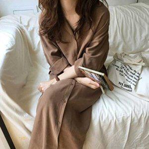 [셀러허브 패션][JHP29O31_51IB]여자 룩 결혼식 여성셔츠롱원피스 롱 패션
