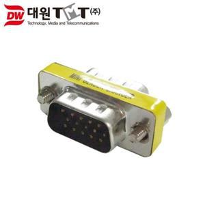 3열 15핀 수수 M/M VGA(RGB) 케이블 변환 젠더 RGBMM