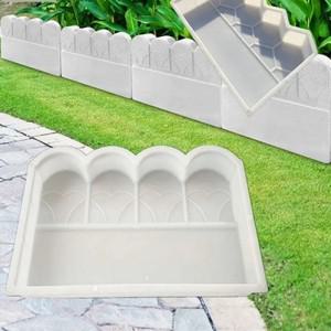 정원 울타리 재사용 가능한 콘크리트 금형 DIY 꽃 정원 벽돌 벽 장식 몰드 연못 뒤뜰 파티오 정원 장식