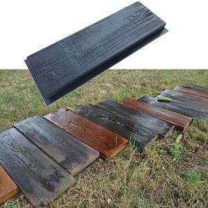 모조 나뭇결 DIY 경로 메이커 포장 시멘트 벽돌 금형 스테핑 포장 도로 콘크리트 금형 2 개