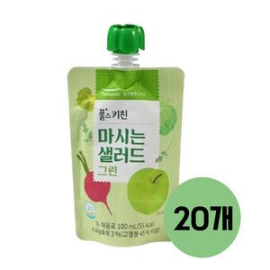 풀무원 풀스키친 샐러드 그린  100ml 20개 어린이 음료 주스 유치원주스