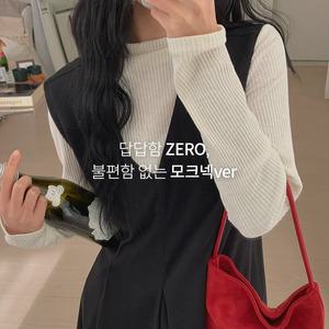 핫핑 에브리데이_모크넥 여리핏 골지 니트티