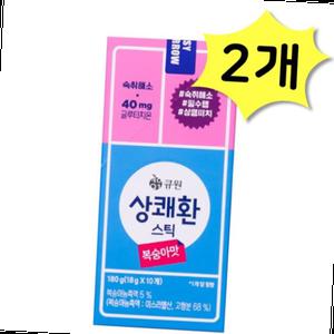 상쾌한스틱 복숭아맛 18 0g x 10포 2개 총20포 숙취해소 회식 필수템 큐원 글루타치온함유