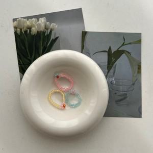 소품샵 커플 링 우정 반지 발레코어 비즈 쇼핑추천 귀여운 기본 꽃 플라워 신상입고