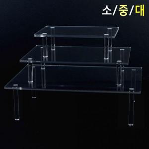 진열대 중형 아크릴 소품 전시대 디피 사각 테이블