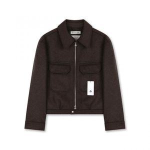 [정품] 비슬로우 데일리 코트 퍼 야상 패딩 재킷 BESLOW CASHMERE MILITARY ZIP-UP JACKET MELANGE BROWN54