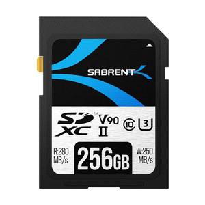 SABRENT 로켓 v90 256GB SD UHS-II 메모리 카드 R280MB /s W250MB /s(SD-TL90-256GB)