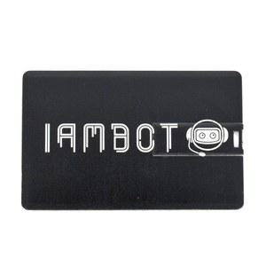 IAMBOT 신용 카드 모양 유형 펜 드라이브 USB 플래시 고속 OTG 스타일리시 펜드라이브 64GB