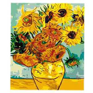 DIY명화그리기 40X50 해바라기화병 고흐의 페인팅qrs061