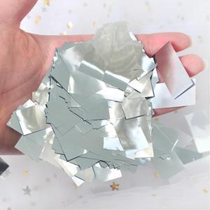 직사각 실버 은박 컨페티 1.5cm 생일파티 소품 결혼 꾸미기 웨딩 촬영 고백이벤트 종이