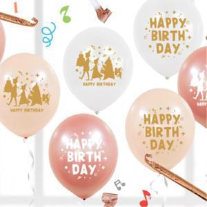 생일풍선 코끼리나팔 세트 로즈골드 이벤트 파티용품 카페 꾸미기 단체 체육대회 결혼