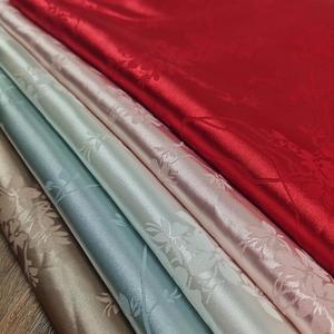 자카드 원단 스커트 드레스 의류 바지 치파오, DIY 바느질, 모조 실크 폴리에스터 천, 화이트 블루, M당