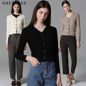 [리스트(LIST)] 골지 브이 카라 가디건 (택가격:138000원)