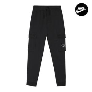 [나이키]키즈 더블스우시 주니어 여성 기모 카고 조거팬츠 츄리닝 긴바지 DX2299-010