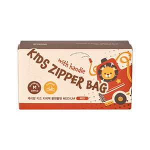 케이맘 키즈 손잡이 지퍼백 롱핸들형 M 소방차 35p