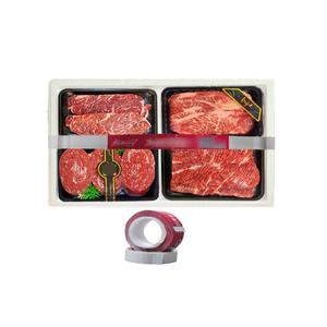 소고기 한우1kg 투뿔 스테이크 구이용 선물세트 등심 살치살 부모님 장모님선물 명품포장 손잡이테이프