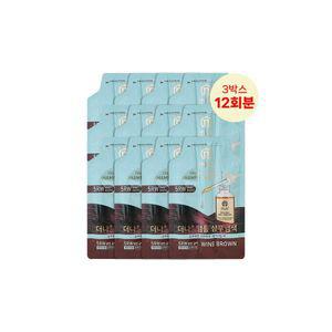새치염색약 앰플 샴푸형 염색제 27gx12회분 5RW 와인갈색