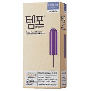 템포 탐폰 내추럴 레귤러 8P X 1팩