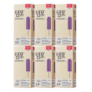 템포 탐폰 내추럴 슈퍼 8P X 6팩