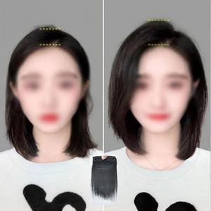 정수리 여자 부분 볼륨 가발 피스 뽕 앞머리 15CM (3iLm0)