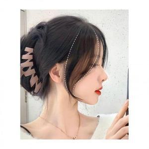 사이드뱅 피스 내츄럴 가발 인모 앞머리 여자 (3iJyI)