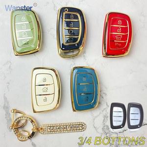 키케이스 Bottons 현대 투손 산타페 레나 소나타 Elantra Creta Ix35 Ix45 I10 I30 I40 Solaris Accent 스마트 시계 케이스 커버