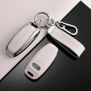 키케이스 부드러운 TPU 자동차 원격 케이스 커버 Audi A3 A4 B9 A6 A7 4K A8 tron Q5 Q8 C8 D5 SQ8 액세서리 열쇠가없는 보호 Fob