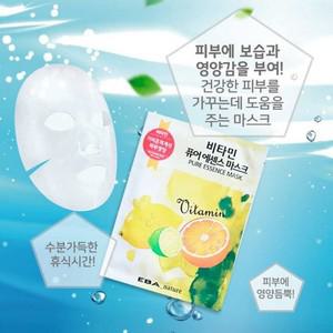 (ABM도매콜) 에바 비타민 퓨어 에센스 마스크팩 10개입