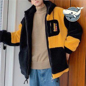 캐주얼 오버핏 후드 점퍼 커플 데일리 보온 (WFH2R8Q)