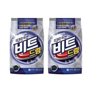 [라이온코리아]비트 분말 세탁세제 드럼 2.5kg 2개