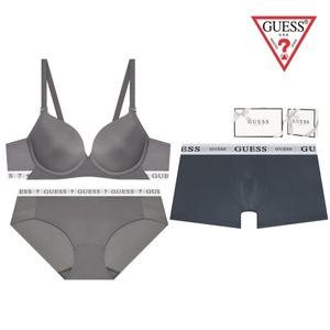 [롯데백화점]게스 25SS 노와이어 커플속옷세트 다크블루 GEWBR162GEWBP162GEMDR163DBU
